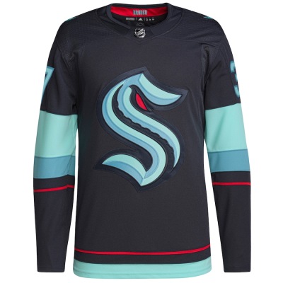 Men's Yanni Gourde Seattle Kraken Home Primegreen Player Jersey 02