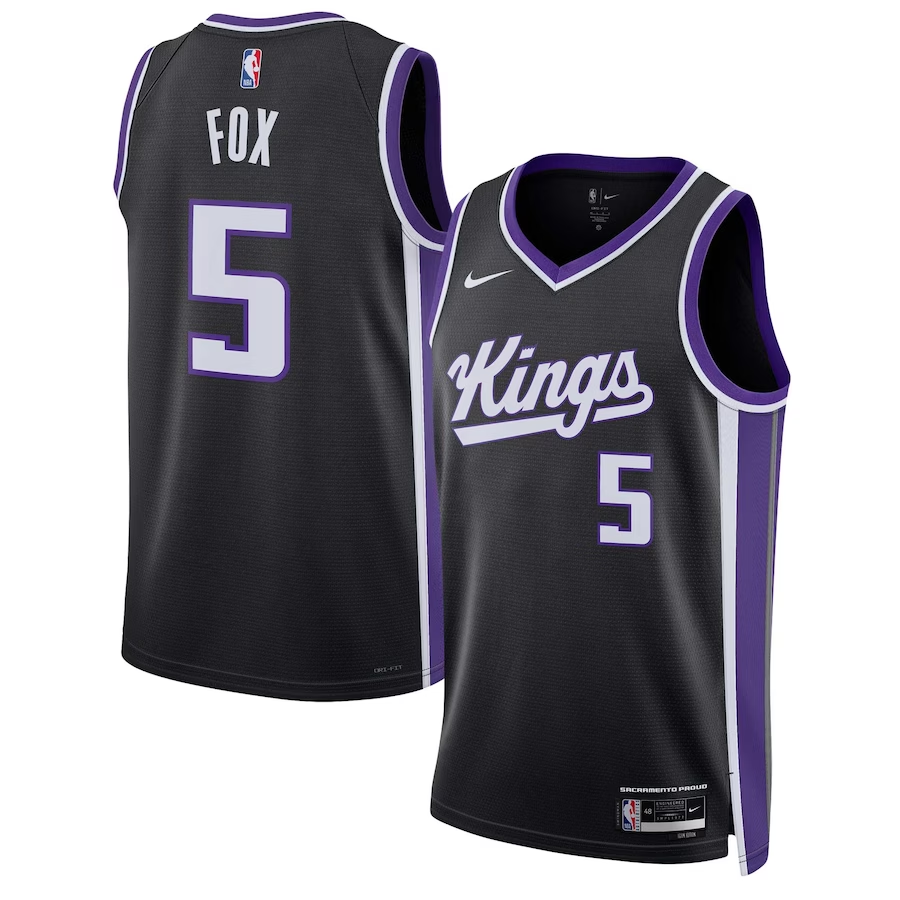 De'Aaron Fox Sacramento Kings Unisex Swingman Jersey Icon Edition Black