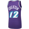 John Stockton Utah Jazz Hardwood Classics Swingman Jersey Purple