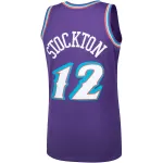 John Stockton Utah Jazz Hardwood Classics Swingman Jersey Purple