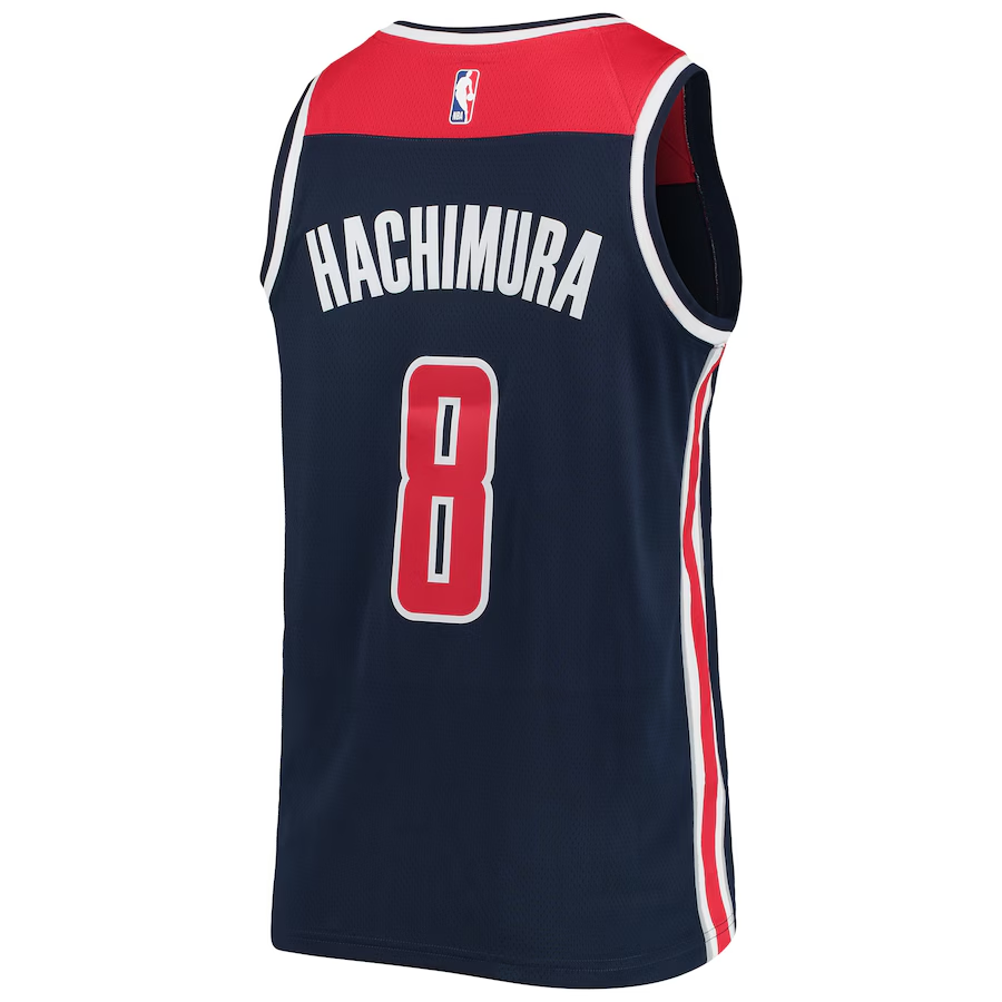 Rui Hachimura Washington Wizards Swingman Player Jersey Icon Edition Navy