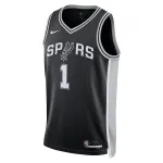 Victor Wembanyama San Antonio Spurs Unisex 2023 NBA Draft First Round Pick Swingman Jersey Icon Edition Black