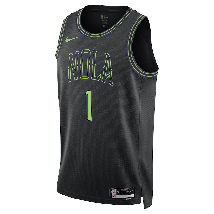 Zion Williamson New Orleans Pelicans Unisex 2023/24 Swingman Jersey Black City Edition