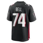 Men's Atlanta Falcons Travis Bell Black Team Game Jersey