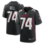 Men's Atlanta Falcons Travis Bell Black Team Game Jersey