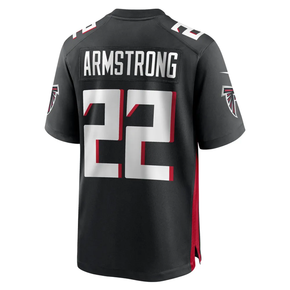 Men's Atlanta Falcons Cornell Armstrong Black Team Game Jersey