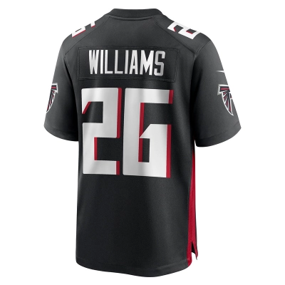 Men's Atlanta Falcons Avery Williams Black Game Jersey 02