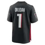 Men's Atlanta Falcons Jeff Okudah Black Game Player Jersey