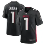 Men's Atlanta Falcons Jeff Okudah Black Game Player Jersey