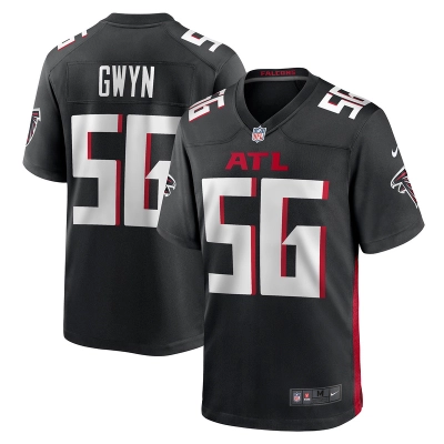 Men's Atlanta Falcons Jovaughn Gwyn Black Team Game Jersey 01