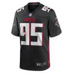 Men's Atlanta Falcons Ta'Quon Graham Black Game Jersey