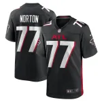 Men's Atlanta Falcons Storm Norton Black Game Jersey