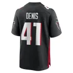 Men's Atlanta Falcons Lukas Denis Black Game Jersey