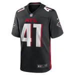 Men's Atlanta Falcons Lukas Denis Black Game Jersey