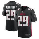 Men's Atlanta Falcons Micah Abernathy Black Team Game Jersey