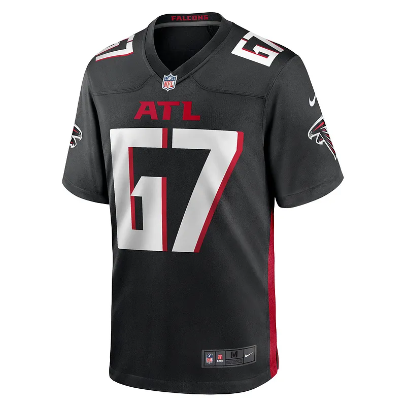 Men's Atlanta Falcons Drew Dalman Black Game Jersey