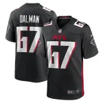 Men's Atlanta Falcons Drew Dalman Black Game Jersey