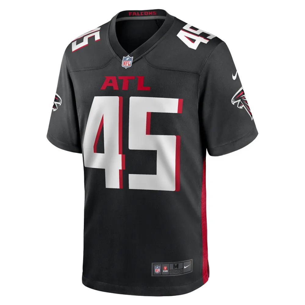 Men's Atlanta Falcons Donavan Mutin Black Game Jersey