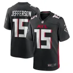 Men's Atlanta Falcons Van Jefferson Black Game Jersey