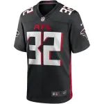 Men's Atlanta Falcons Jamal Anderson Black Game Retired Player Jersey