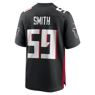Men's Atlanta Falcons Andre Smith Black Game Jersey 02