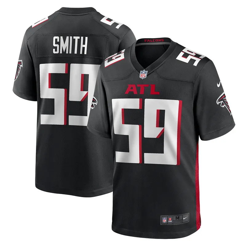 Men's Atlanta Falcons Andre Smith Black Game Jersey