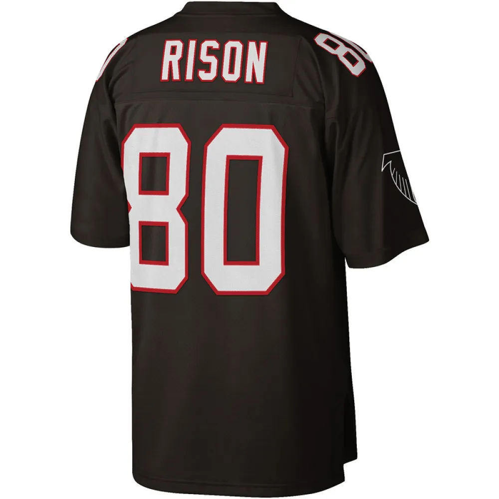 Men's Atlanta Falcons Andre Rison Black Legacy Replica Jersey