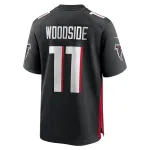 Men's Atlanta Falcons Logan Woodside Black Team Game Jersey