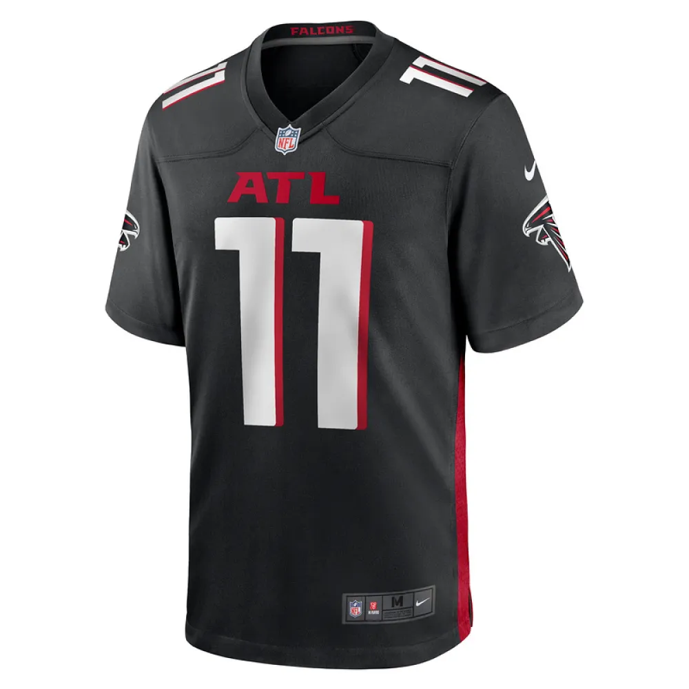 Men's Atlanta Falcons Logan Woodside Black Team Game Jersey