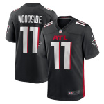 Men's Atlanta Falcons Logan Woodside Black Team Game Jersey