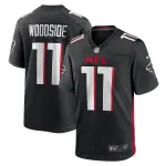 Men's Atlanta Falcons Logan Woodside Black Team Game Jersey