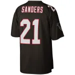 Men's Atlanta Falcons Deion Sanders Black Game Retired Player Jersey