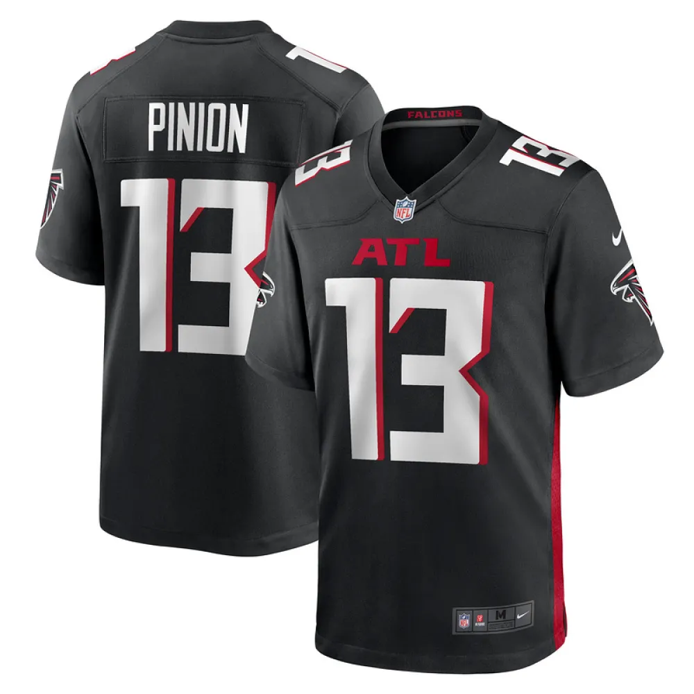 Men's Atlanta Falcons Bradley Pinion Black Game Player Jersey