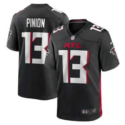 Men's Atlanta Falcons Bradley Pinion Black Game Player Jersey 01