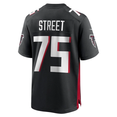 Men's Atlanta Falcons Kentavius Street Black Game Jersey 02
