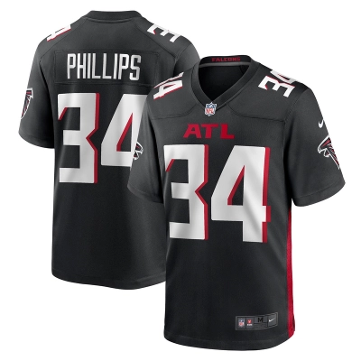 Men's Atlanta Falcons Clark Phillips III Black Team Game Jersey 01