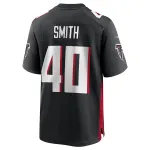 Men's Atlanta Falcons Keith Smith Black Game Jersey