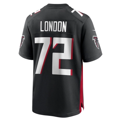 Men's Atlanta Falcons LaCale London Black Game Jersey 02
