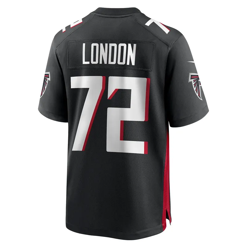 Men's Atlanta Falcons LaCale London Black Game Jersey