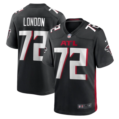 Men's Atlanta Falcons LaCale London Black Game Jersey 01