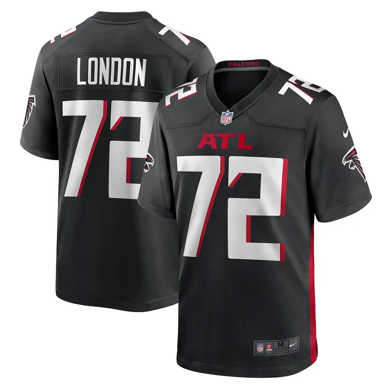 Men's Atlanta Falcons LaCale London Black Game Jersey