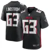 Men's Atlanta Falcons Chris Lindstrom Black Game Jersey