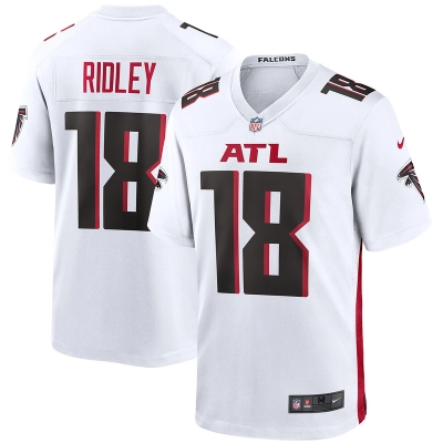Men's Atlanta Falcons Calvin Ridley White Game Jersey 01