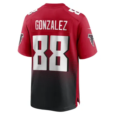 Men's Atlanta Falcons Tony Gonzalez Red Retired Player Alternate Game Jersey 02
