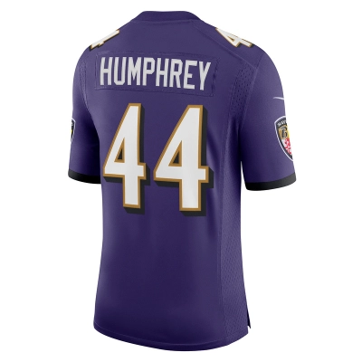 Men's Baltimore Ravens Marlon Humphrey Purple Vapor Limited Jersey 02