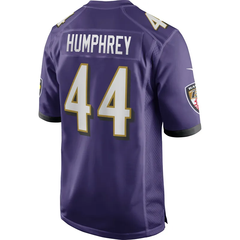 Men's Baltimore Ravens Marlon Humphrey Purple Game Jersey