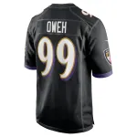 Men's Baltimore Ravens Odafe Oweh Black Game Jersey