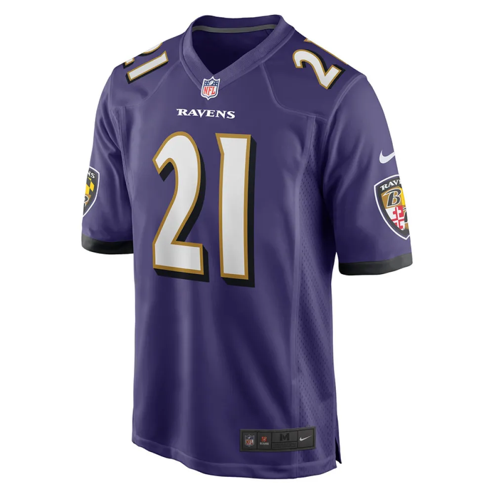 Men's Baltimore Ravens Brandon Stephens Purple Game Jersey