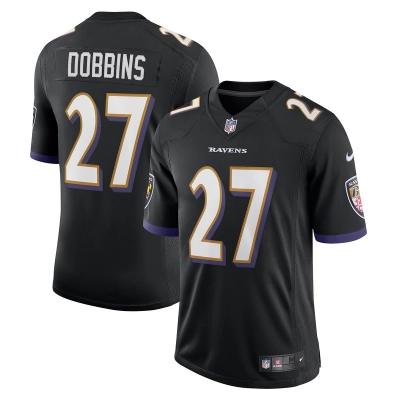 Men's Baltimore Ravens J.K. Dobbins Black Vapor Limited Jersey 01