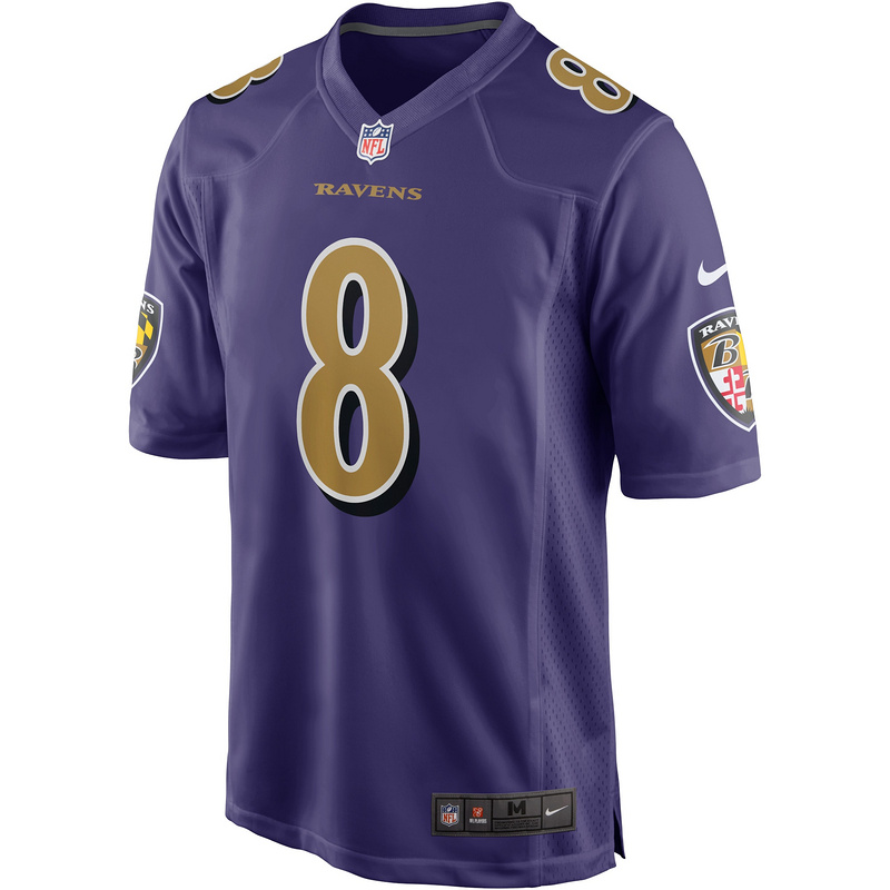 Men's Baltimore Ravens Lamar Jackson Purple Alternate Game Jersey